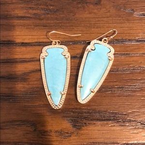 Kendra Scott earrings in turquoise